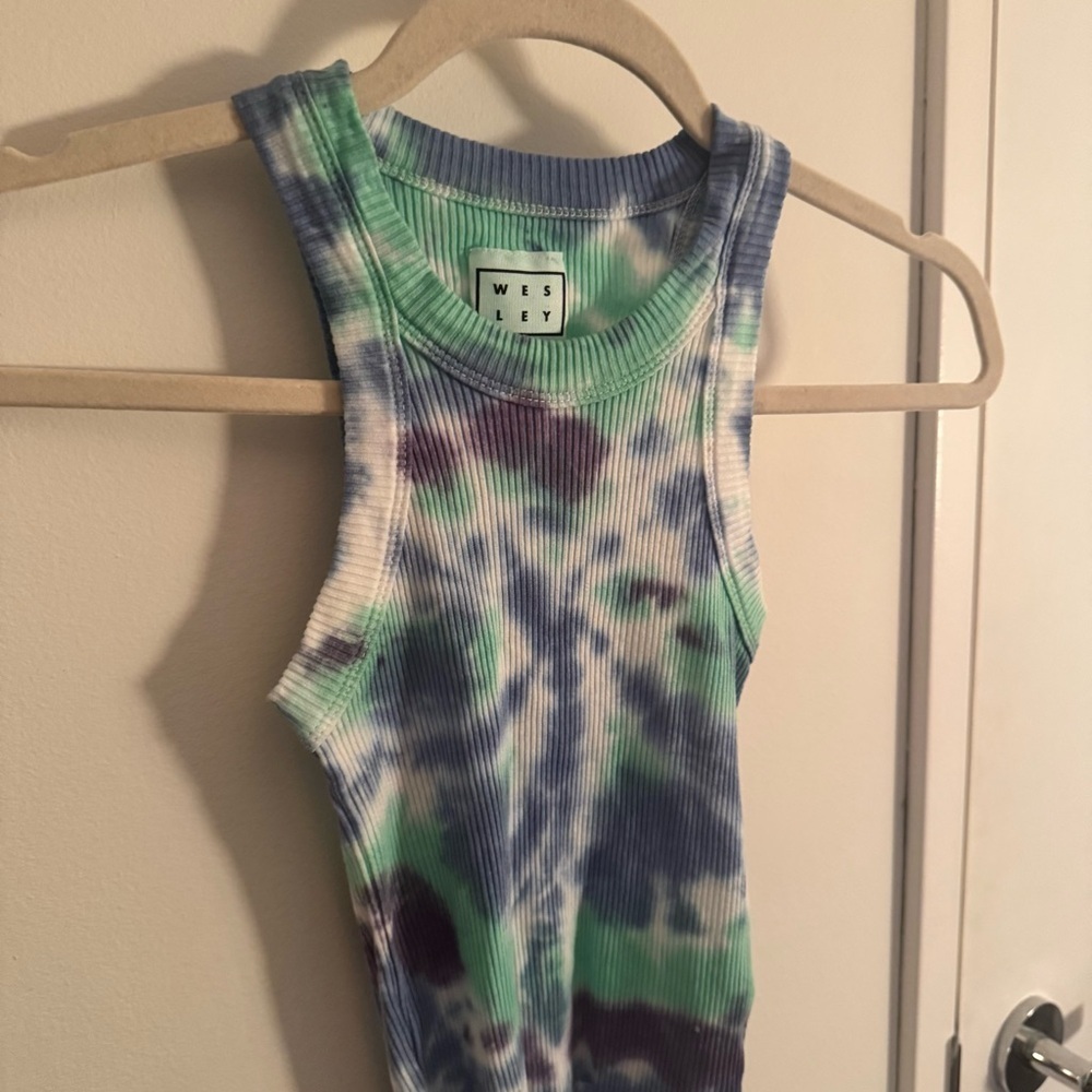 WSLY Rivington Tie Dye Crop Tank - Picture 5 of 6